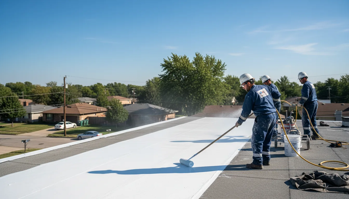 Commercial roof coating in Annona, TX near me